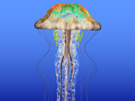 appearance of glmark2 scene jellyfish with param <default>