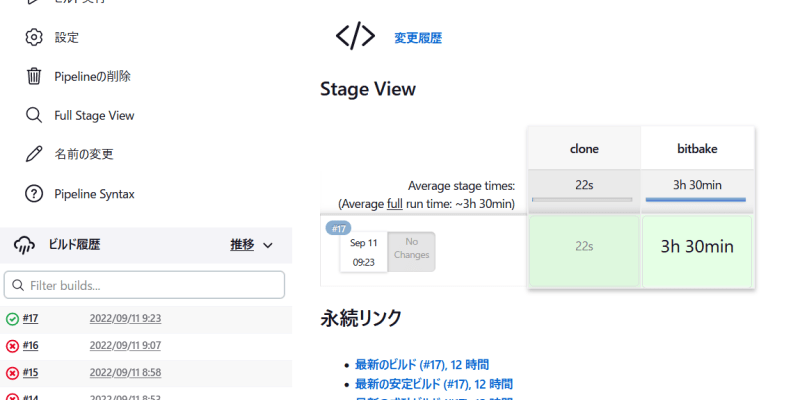 Jenkinsにbitbakeさせるのイメージ